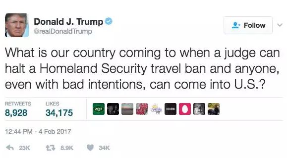 【美国资讯】全面被怼,川普的移民禁令终于被“冻结”