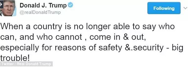 【美国资讯】全面被怼,川普的移民禁令终于被“冻结”