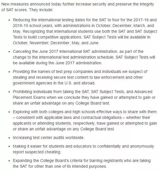 【美国留学】美国高考SAT改革:每年6次考试机会改成4次,如何应对?