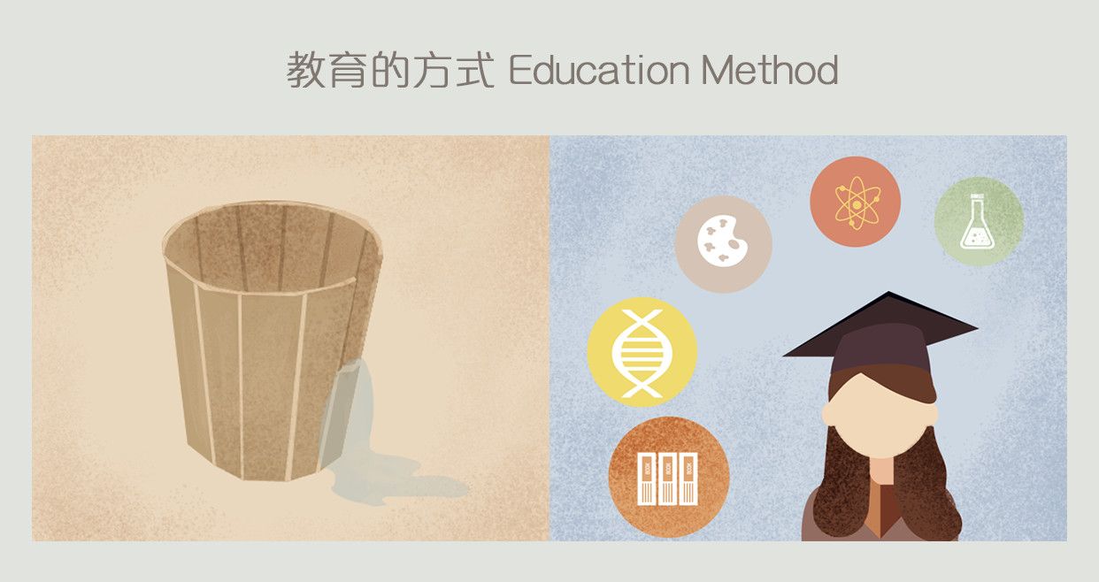 教育不是灌满一桶水，而是点燃一把火 | 中西教育漫画对比