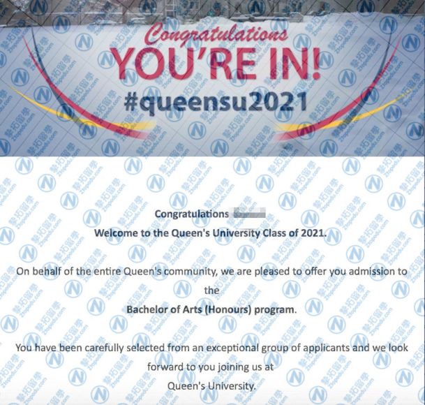 华美中加高中谢同学获加