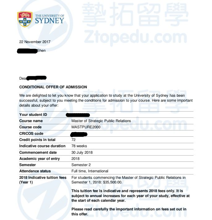 shen同学获悉尼大学Stra